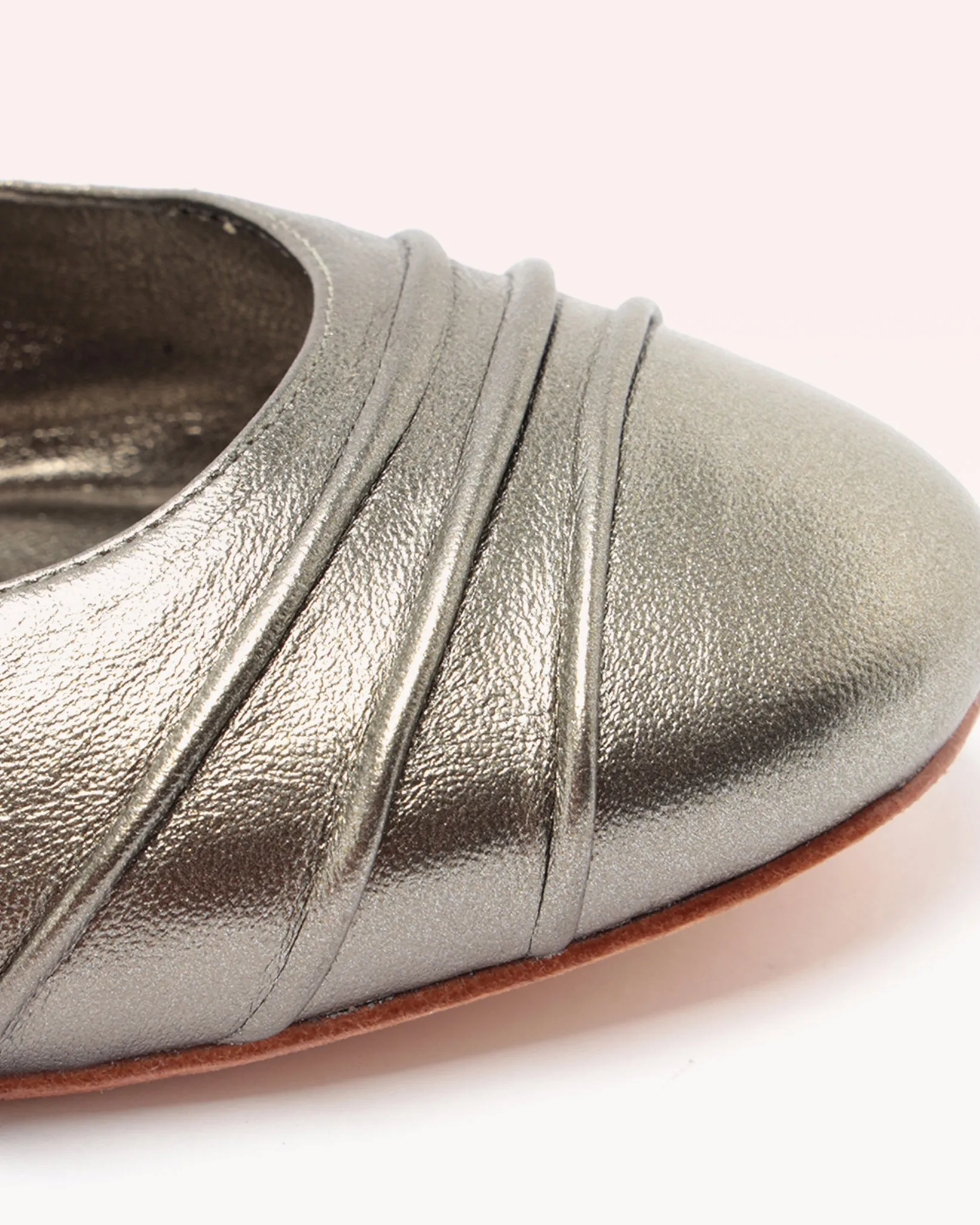 Clarita Ballet Flat Metallic Pewter sold by Alexandre Birman product image thumbnail 5