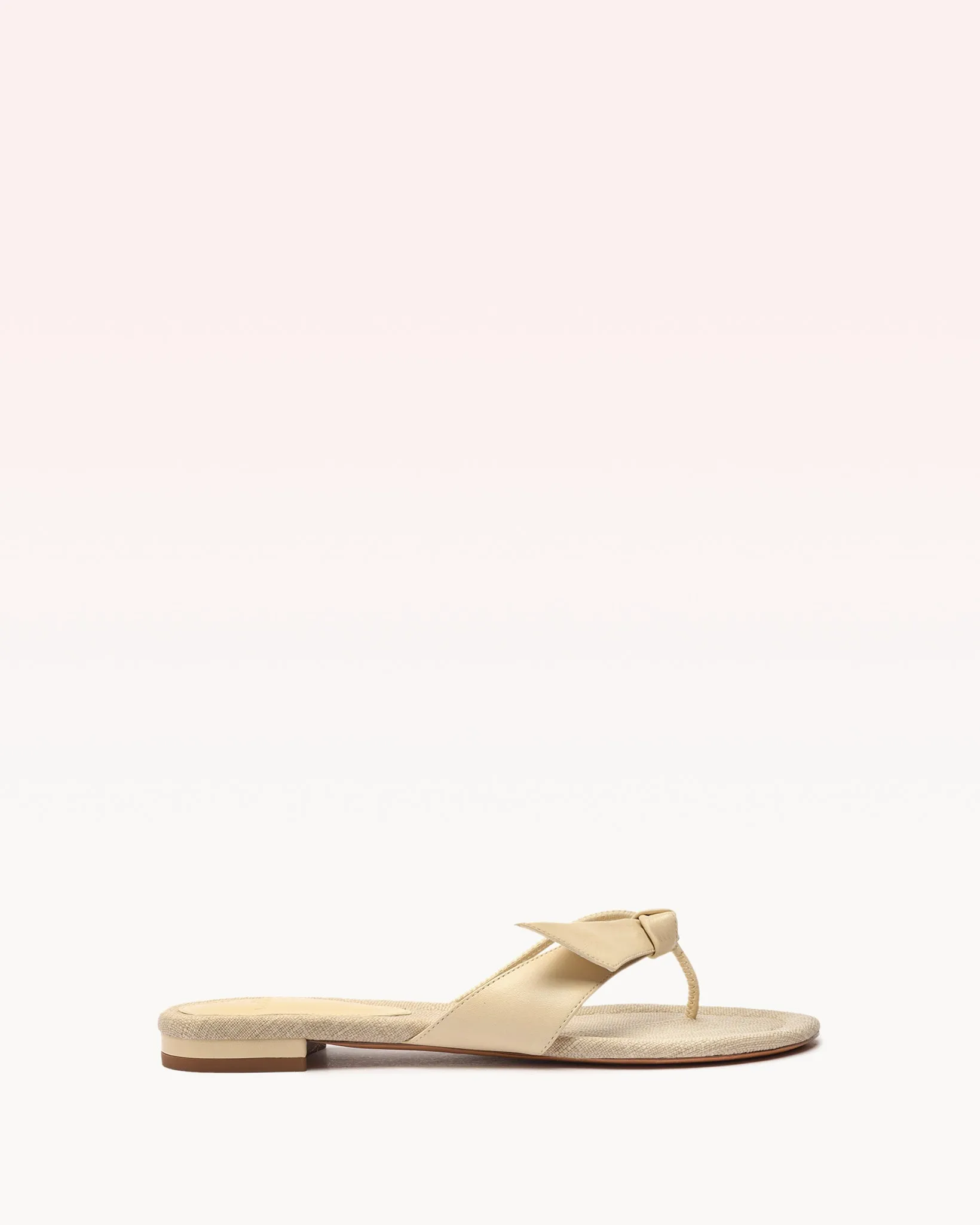 Asymmetric Clarita Flat Eggshell sold by Alexandre Birman