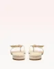 Asymmetric Clarita Flat Eggshell sold by Alexandre Birman