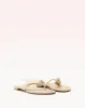 Asymmetric Clarita Flat Eggshell sold by Alexandre Birman