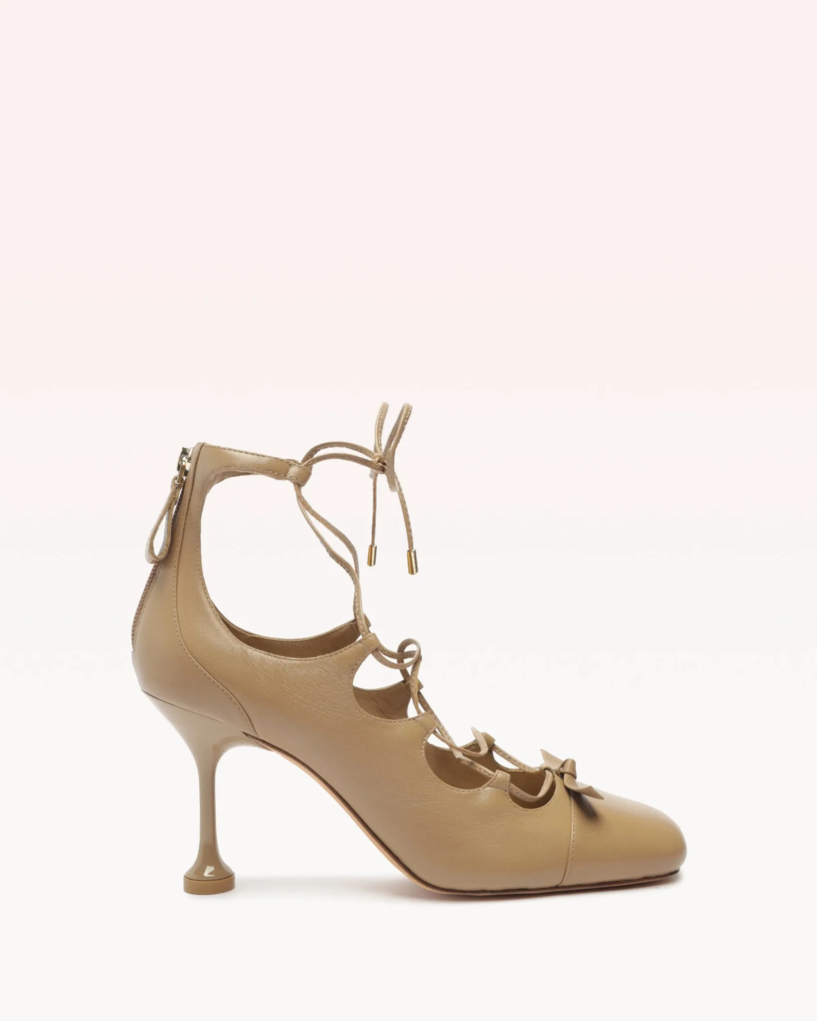 Slim Clarita Flare 85 Latte sold by Alexandre Birman