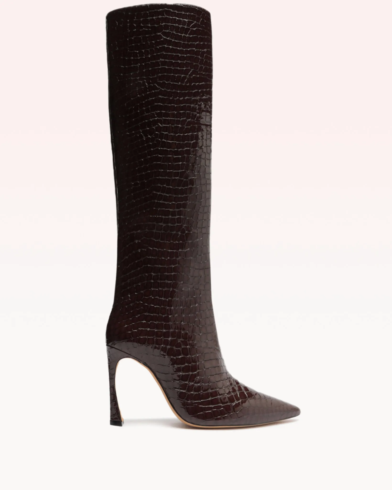Kyra 100 Crocco Boot Bloodstone sold by Alexandre Birman