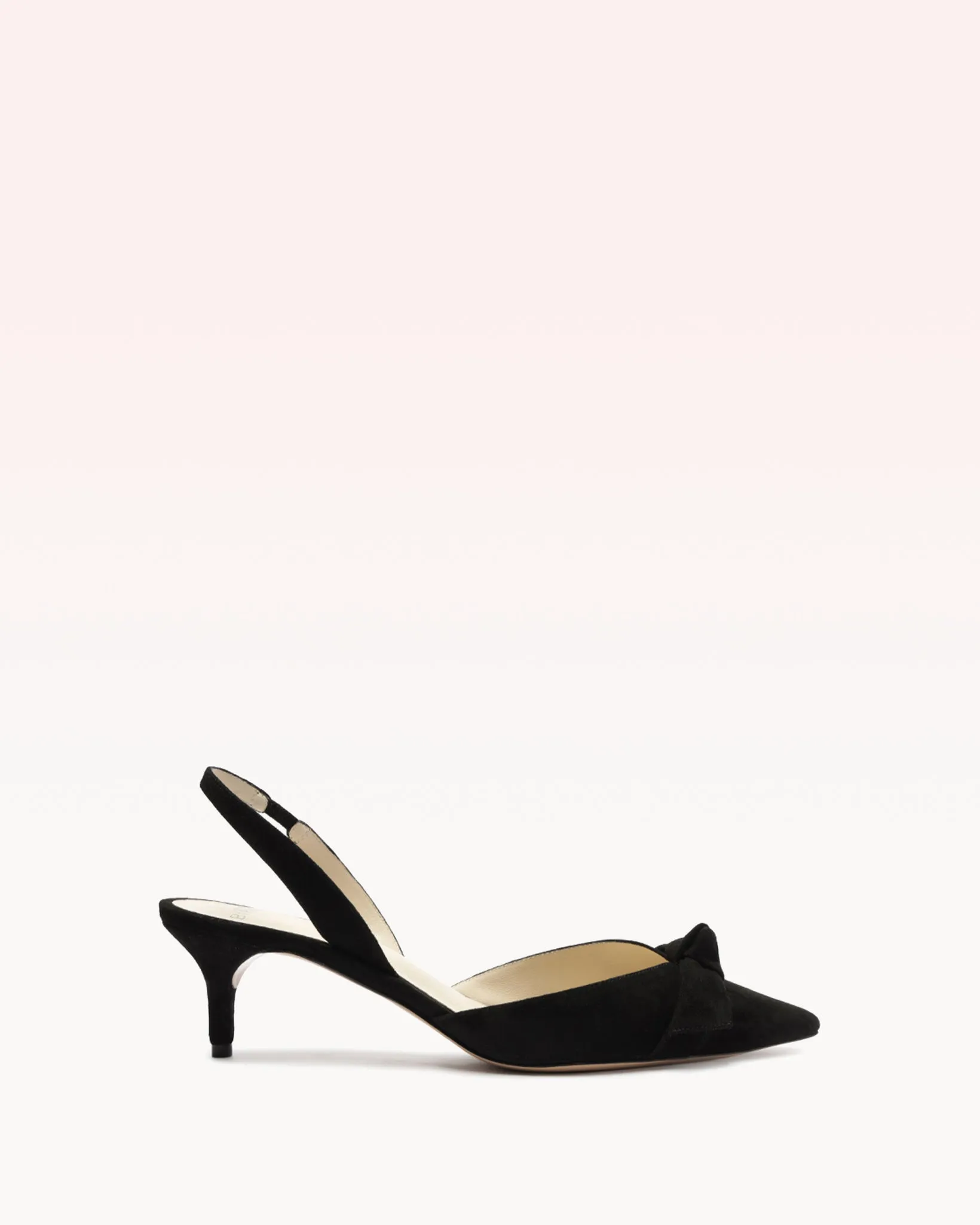 Clarita Slingback 50 Suede Black sold by Alexandre Birman