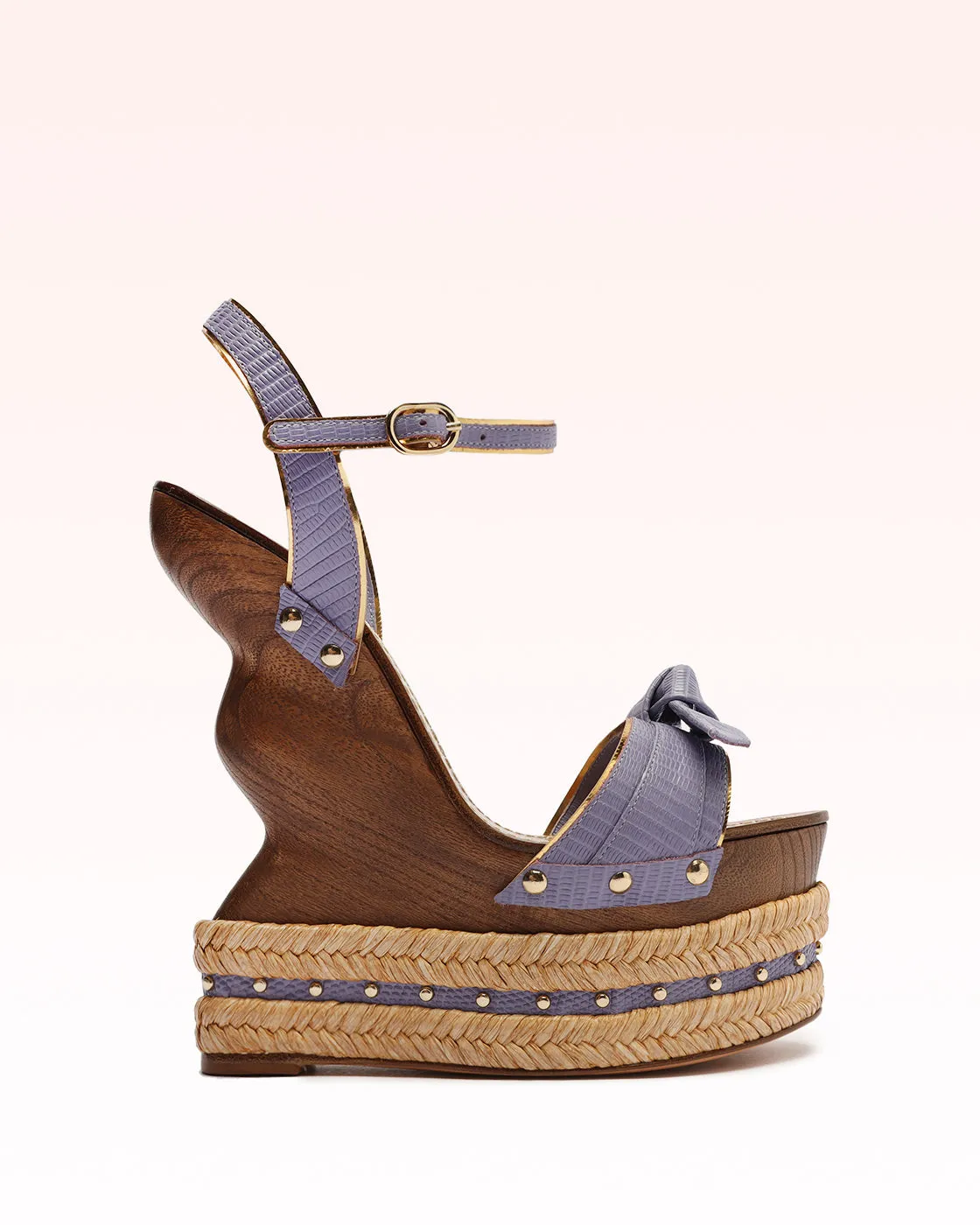 Clarita Wooden Wedge Sandal sold by Alexandre Birman