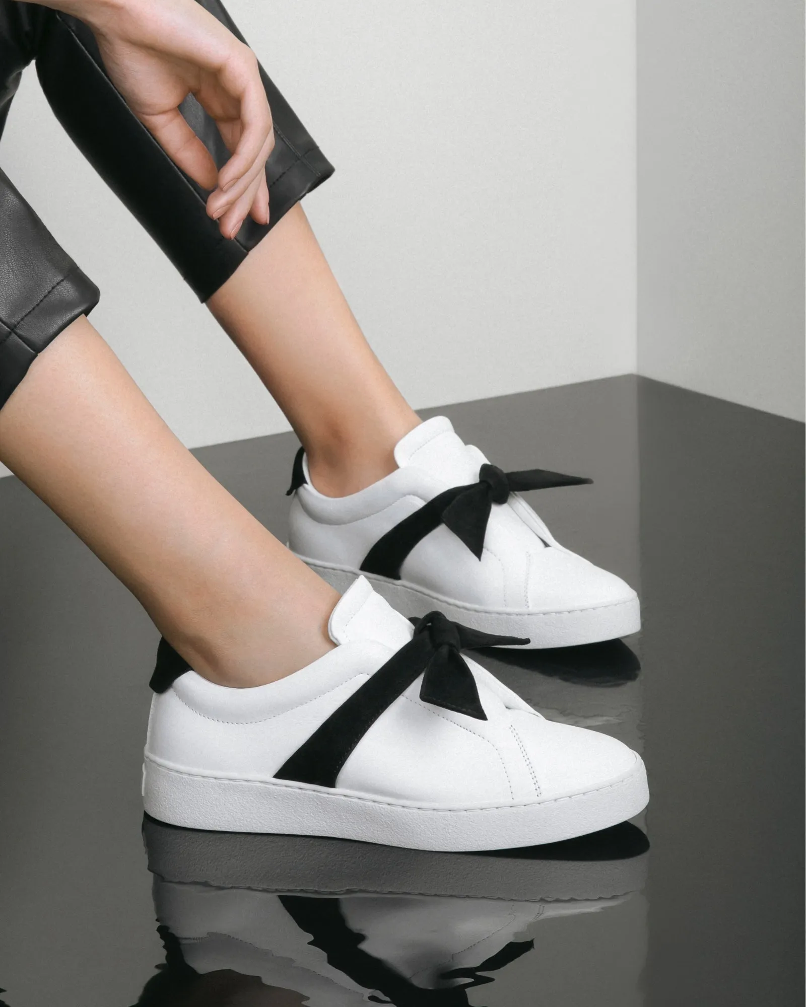Clarita Sneaker Suede Black & White sold by Alexandre Birman product image thumbnail 4