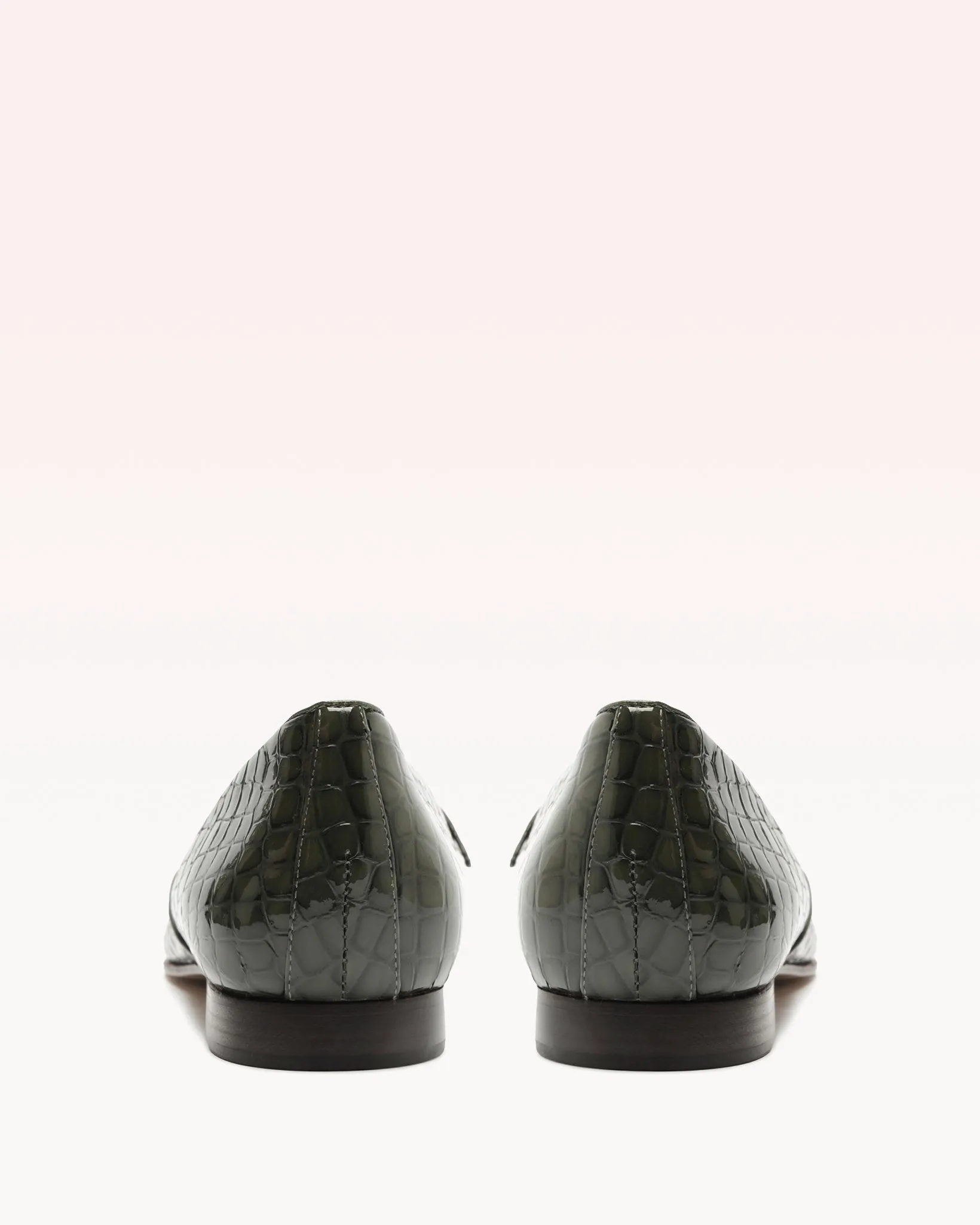Clarita Belgian Crocco Loafer Sage Leaf sold by Alexandre Birman product image thumbnail 3