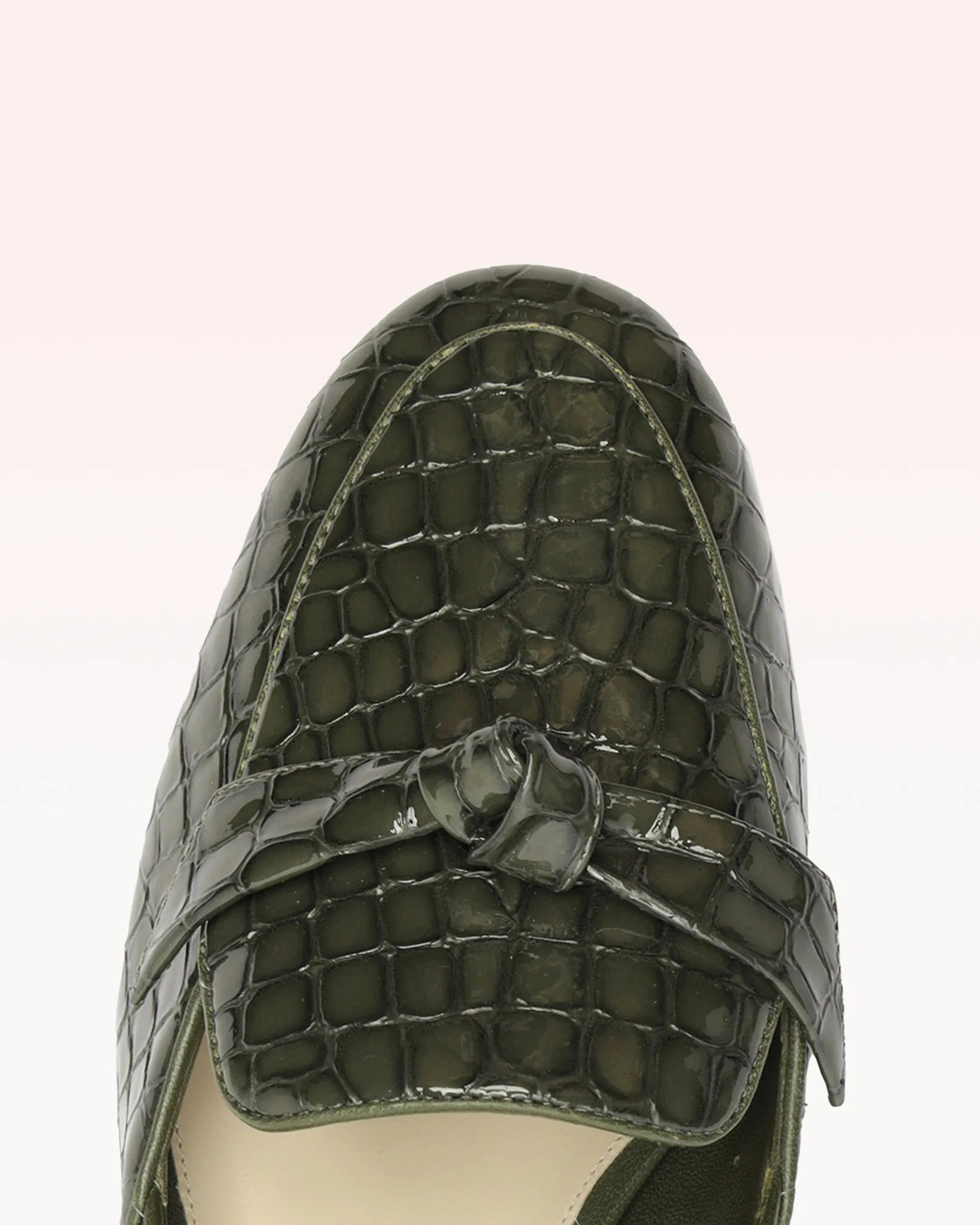 Clarita Belgian Crocco Loafer Sage Leaf sold by Alexandre Birman product image thumbnail 5