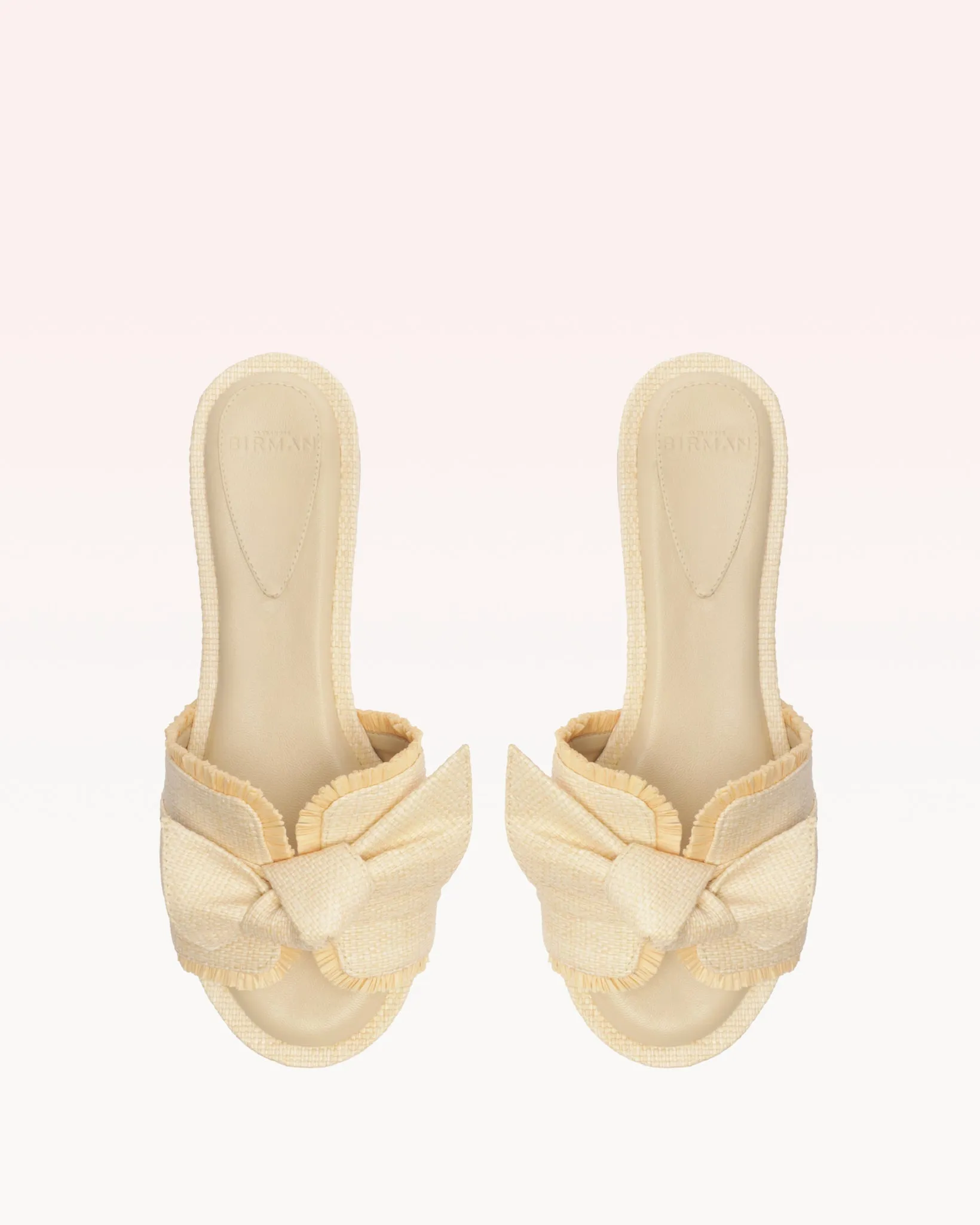 Maxi Clarita Raffia Flat Pearl sold by Alexandre Birman product image thumbnail 4