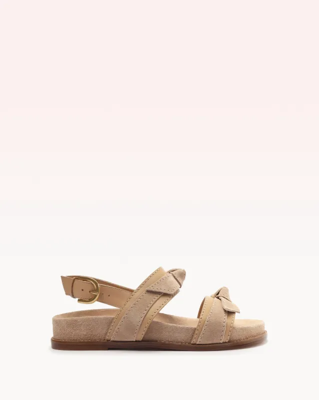 Clarita Sport Sandal Suede Beige sold by Alexandre Birman