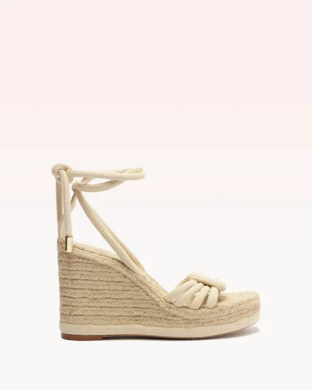 Vicky Rope Wedge 100 Dove sold by Alexandre Birman