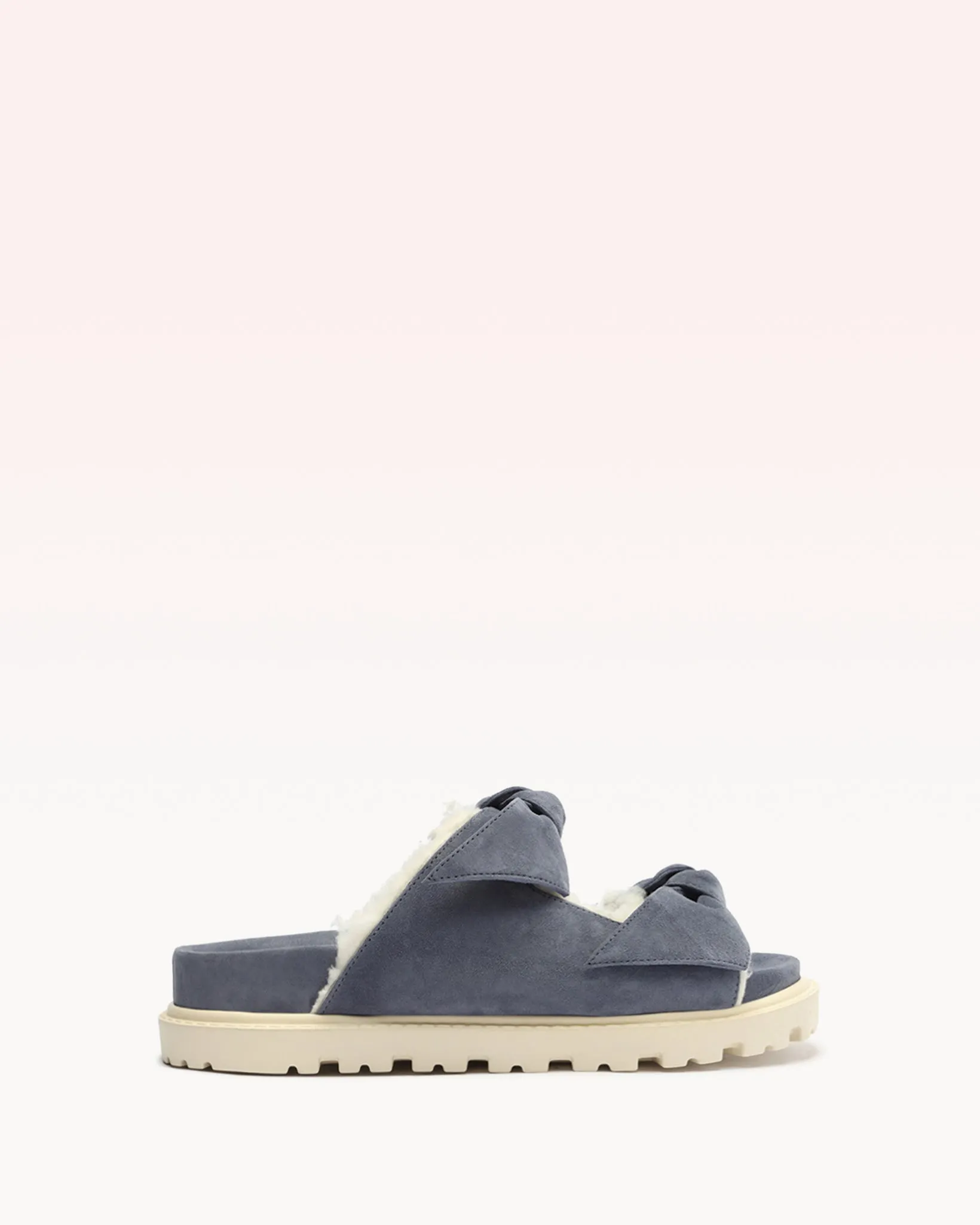 Lolita Sport Sandal Shearling Shadow Blue sold by Alexandre Birman