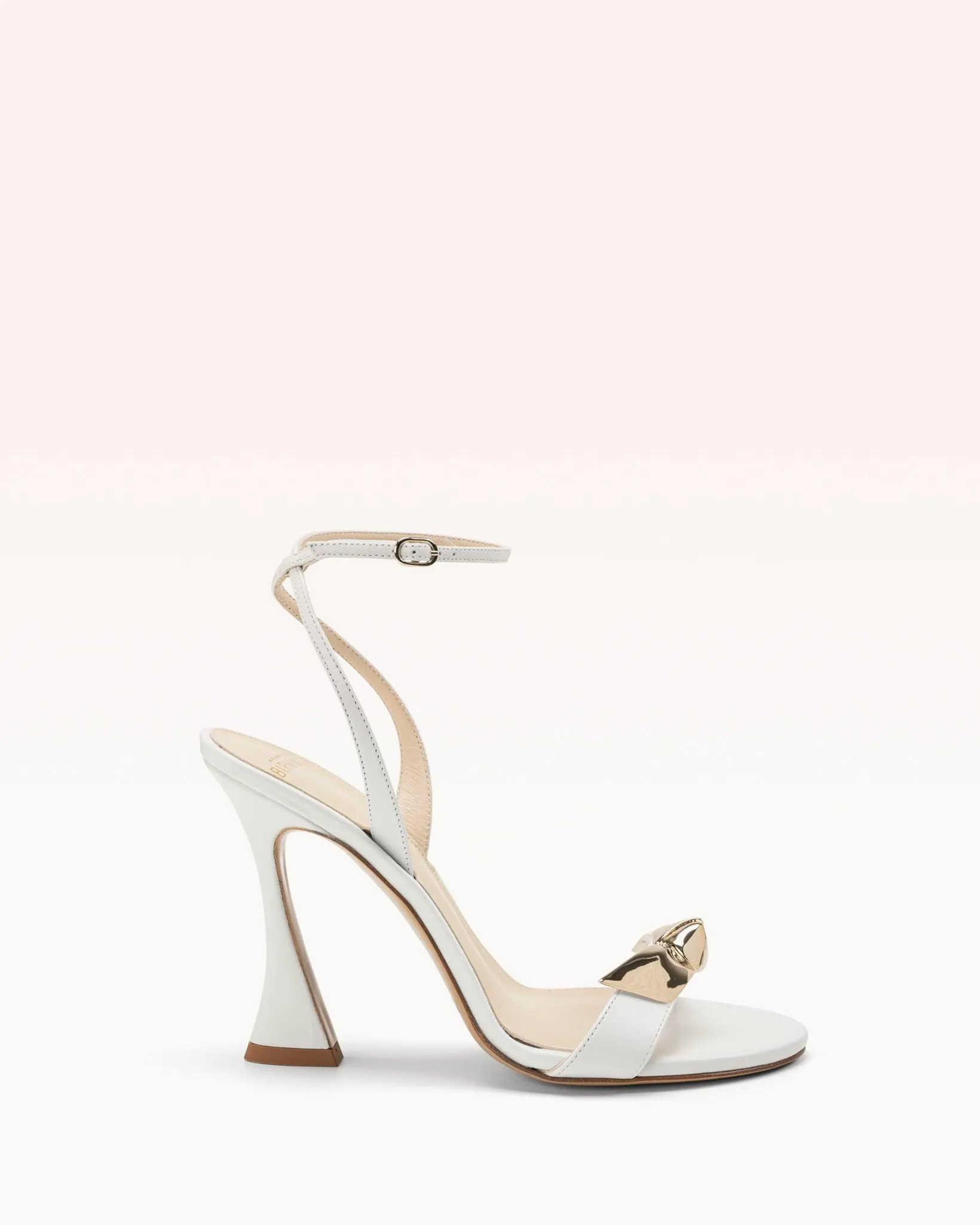 Clarita Bell Metal 100 White sold by Alexandre Birman