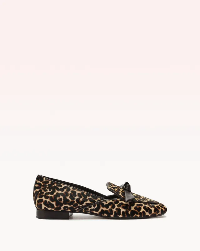 Clarita Belgian Loafer Leopard sold by Alexandre Birman