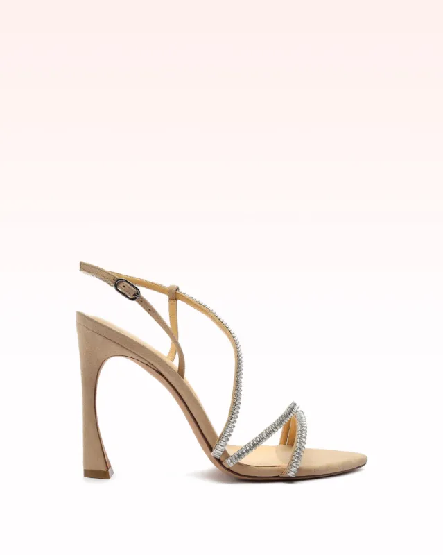 Alana 100 Nude & Sparkling Straps made by Alexandre Birman