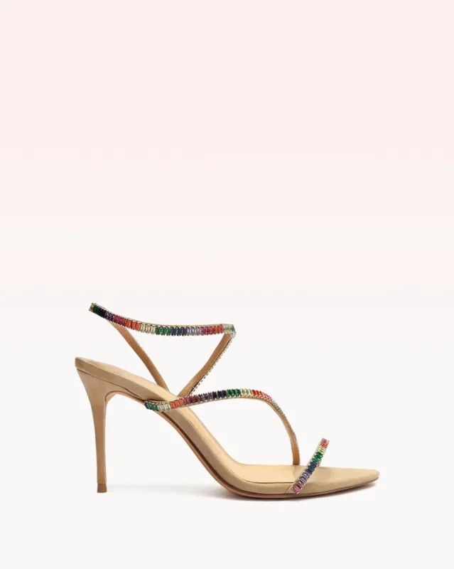 Polly 85 Beige Sandal made by Alexandre Birman