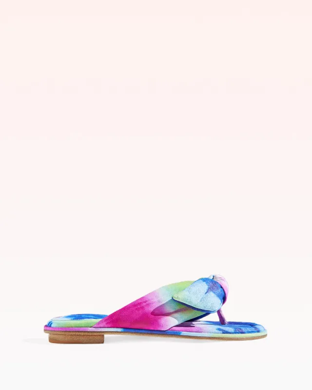 Soft Clarita Tie-Dye Flat Sandal sold by Alexandre Birman