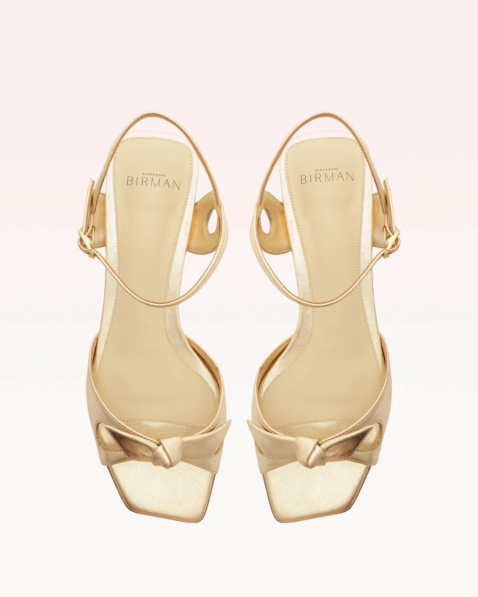 Clarita Eyelet Flat Metallic Golden sold by Alexandre Birman product image thumbnail 4