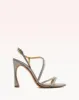 Alana 100 Graphite Metallic & Sparkling Straps sold by Alexandre Birman