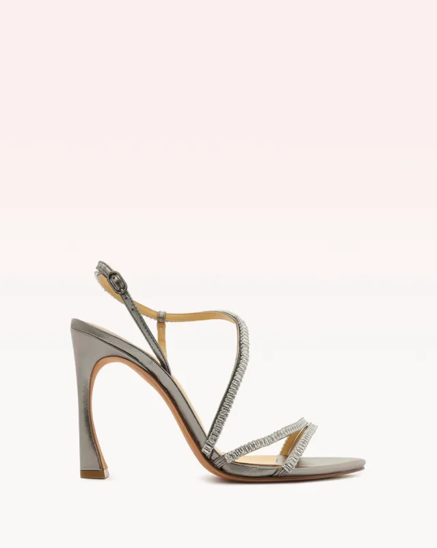 Alana 100 Graphite Metallic & Sparkling Straps sold by Alexandre Birman