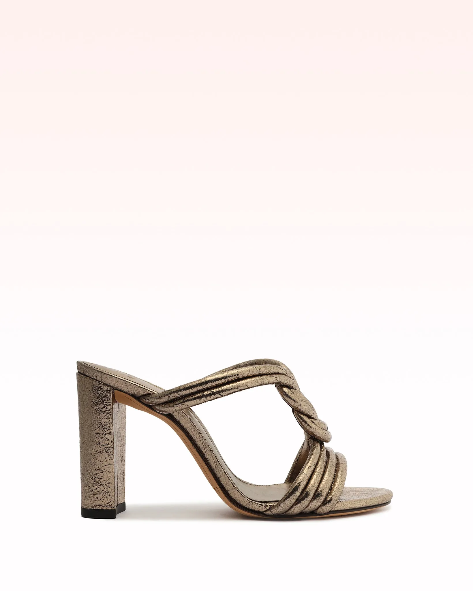 Vicky Slide 90 Metallic sold by Alexandre Birman