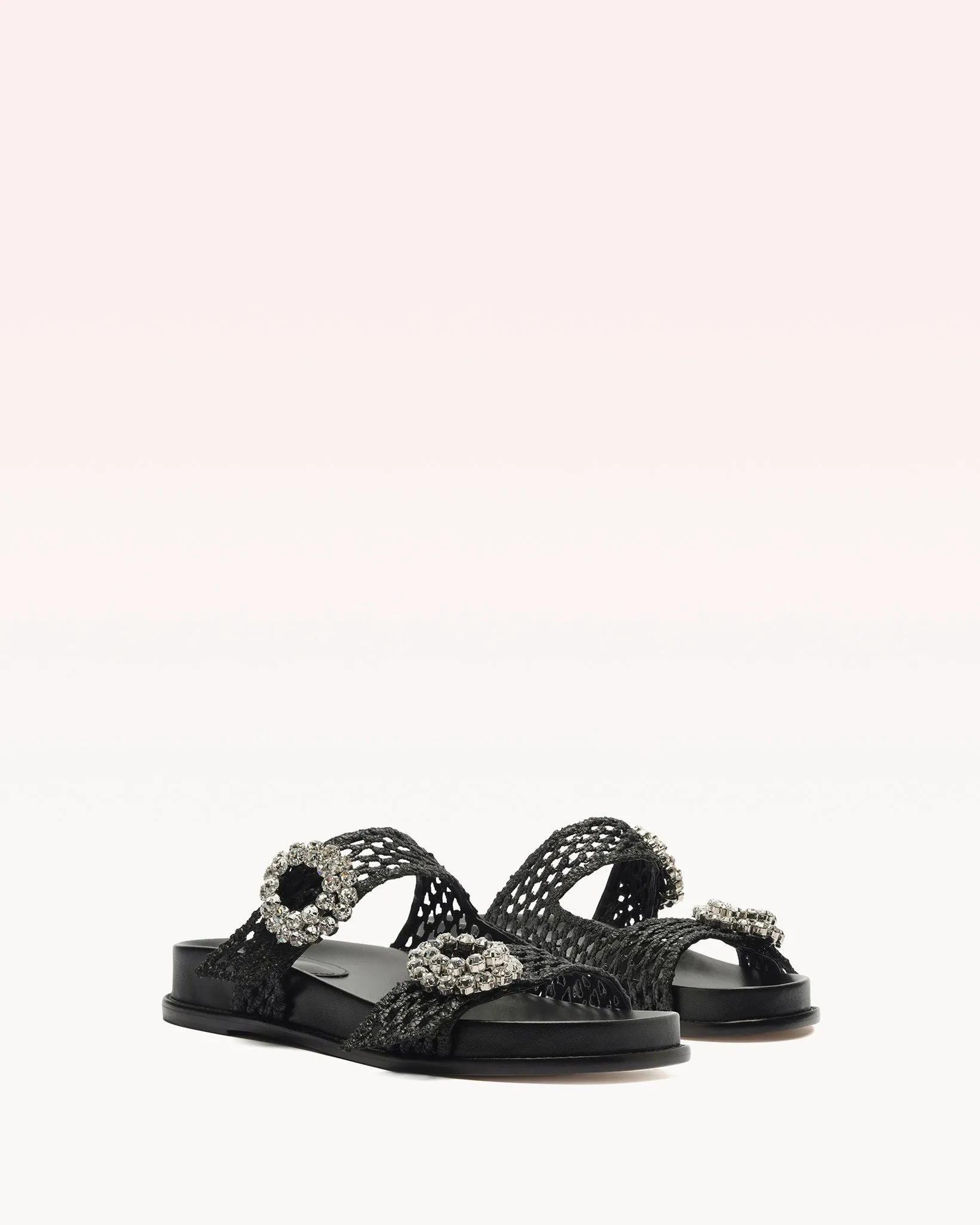 Salma Raffia Crystal Flat sold by Alexandre Birman product image thumbnail 2