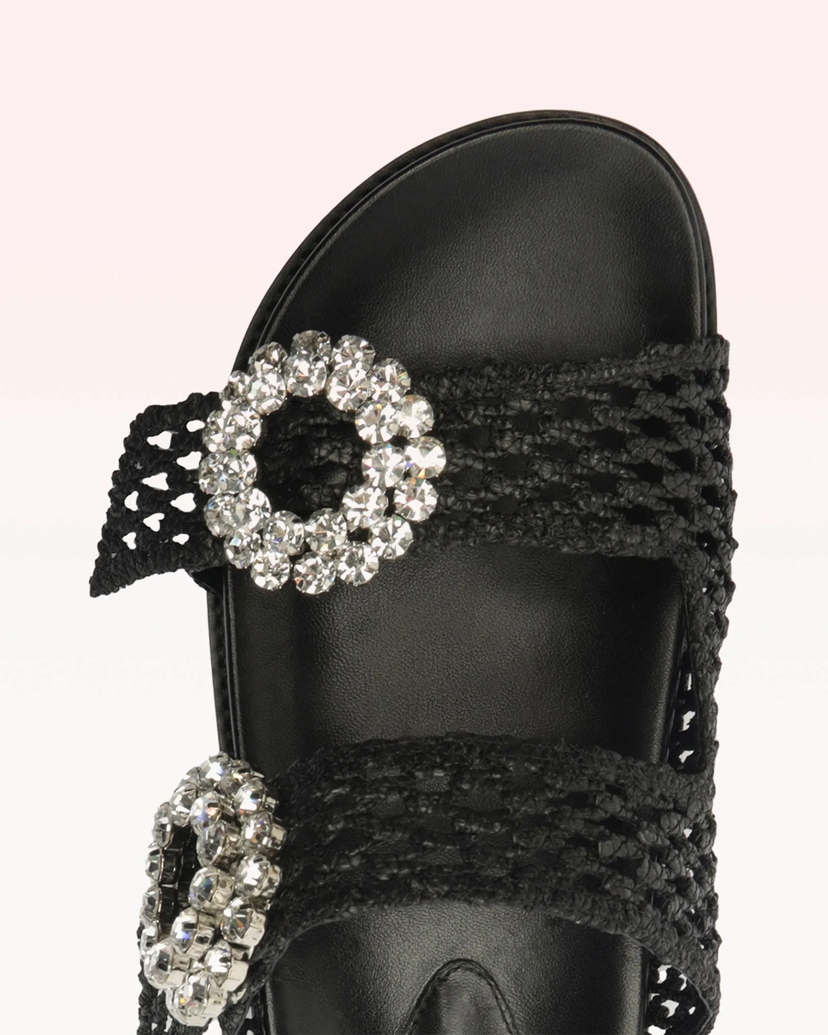 Salma Raffia Crystal Flat sold by Alexandre Birman product image thumbnail 4