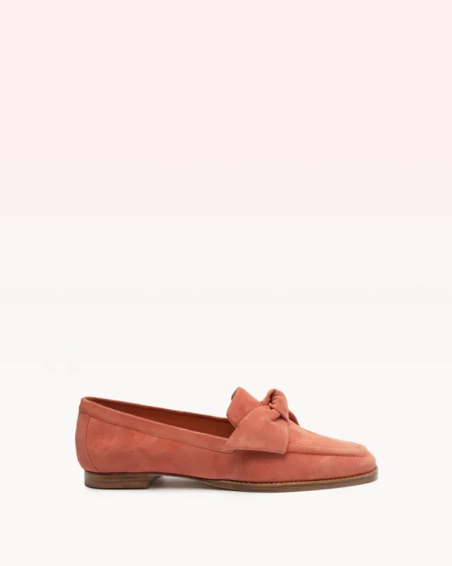 Maxi Clarita Loafer Suede Guava sold by Alexandre Birman
