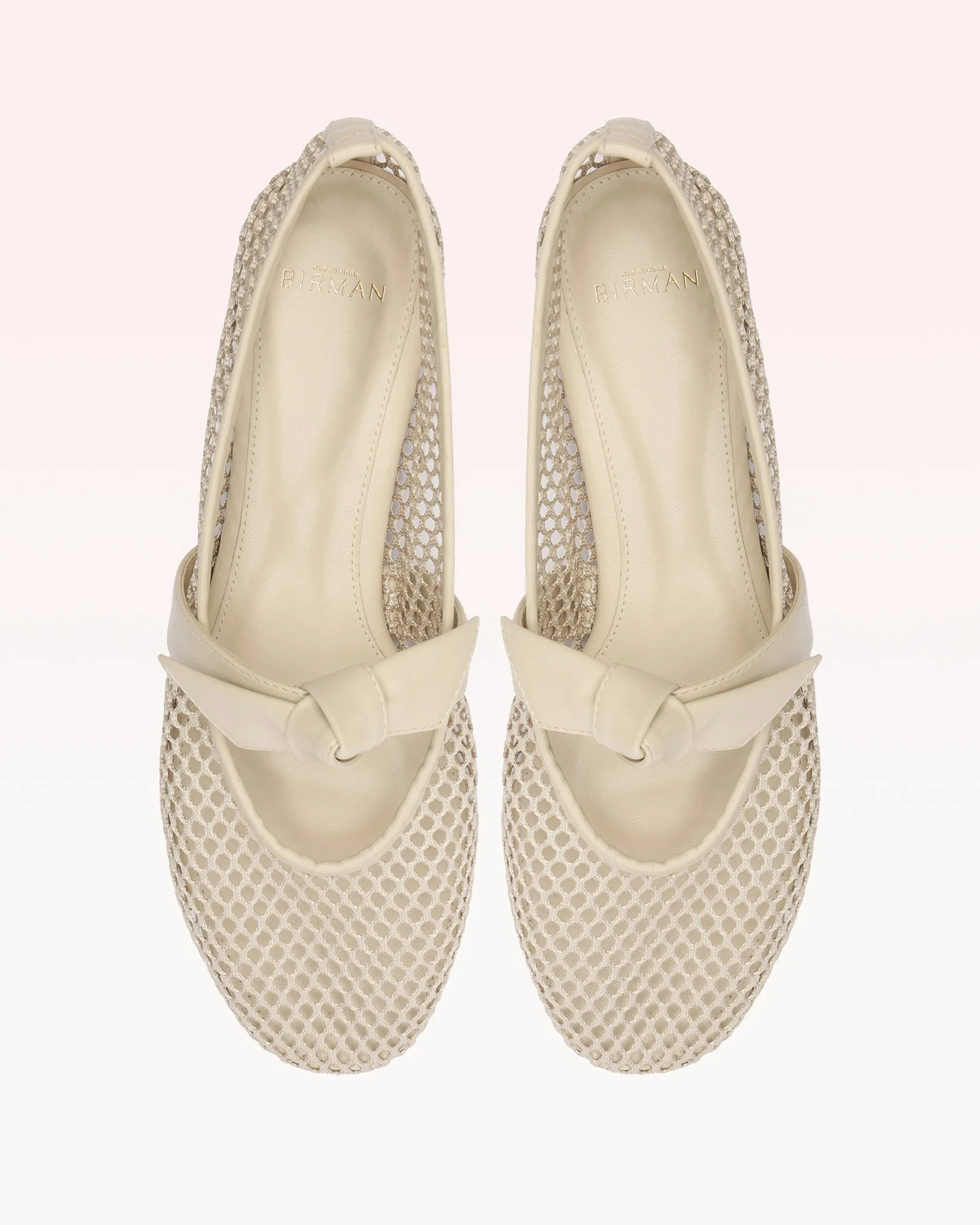 Clarita Ballerina Mesh Dove sold by Alexandre Birman product image thumbnail 3