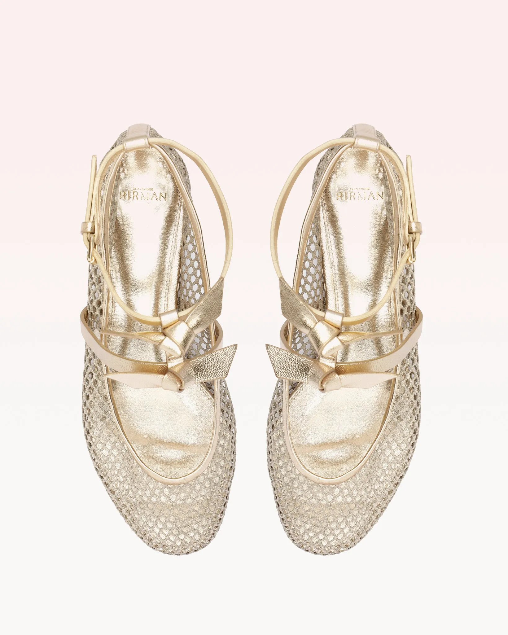 Slim Clarita Ballet Mesh Golden sold by Alexandre Birman product image thumbnail 3
