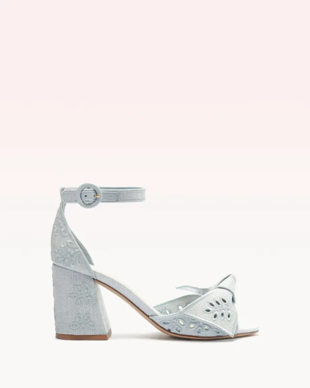 Maxi Clarita Embroidery 75 Serene Blue sold by Alexandre Birman