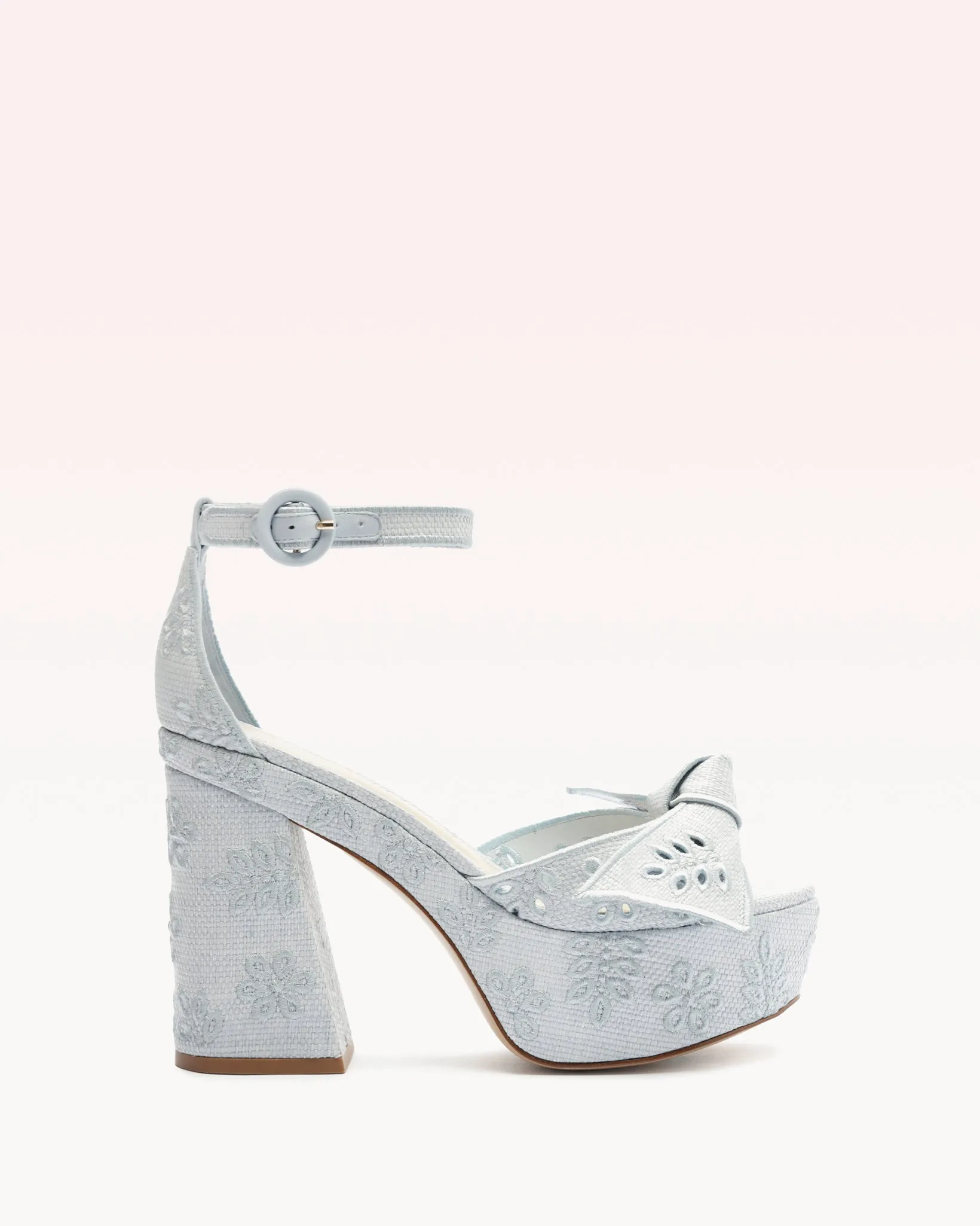 Maxi Clarita Embroidery 120 Serene Blue sold by Alexandre Birman