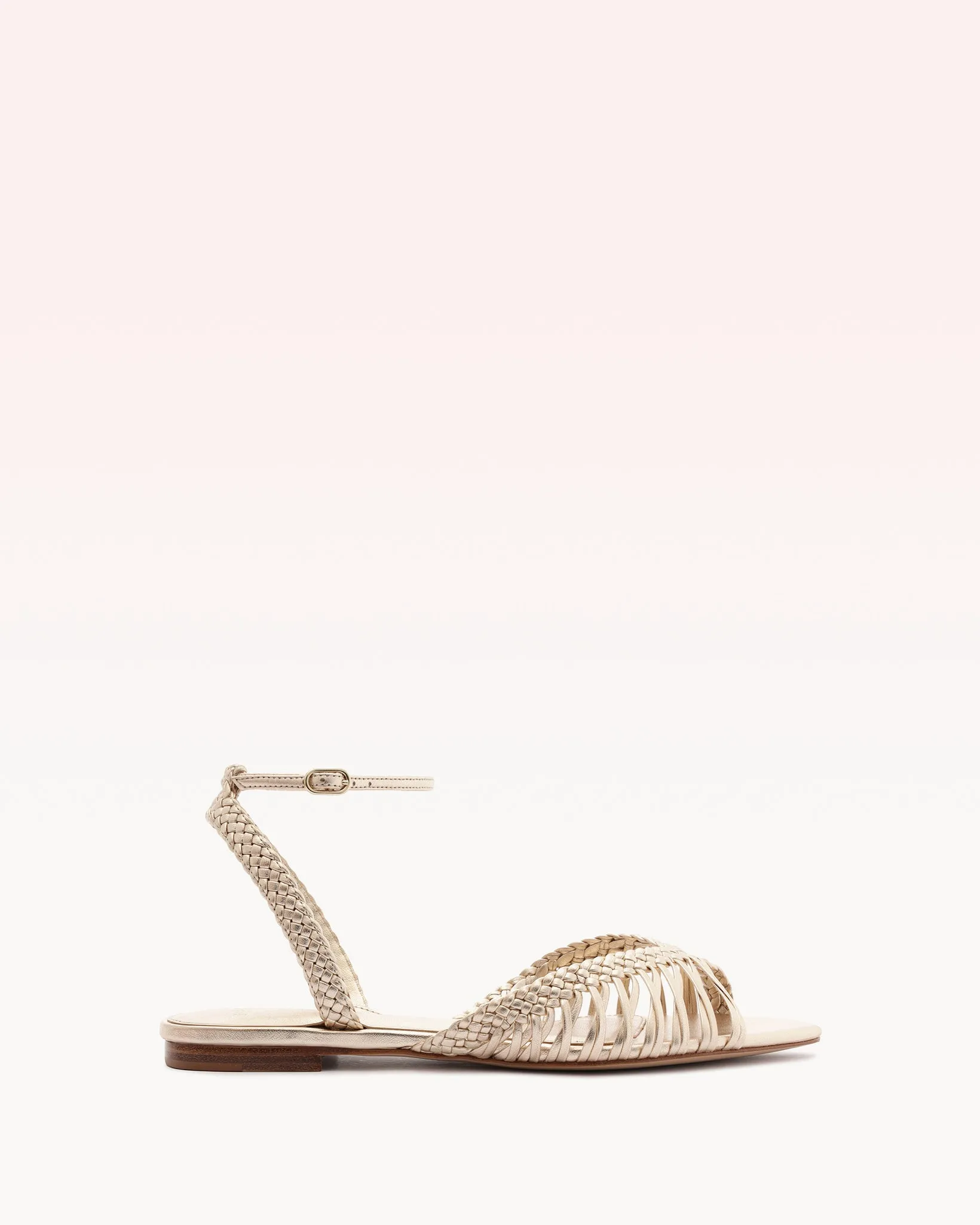 Agatha Flat Golden sold by Alexandre Birman