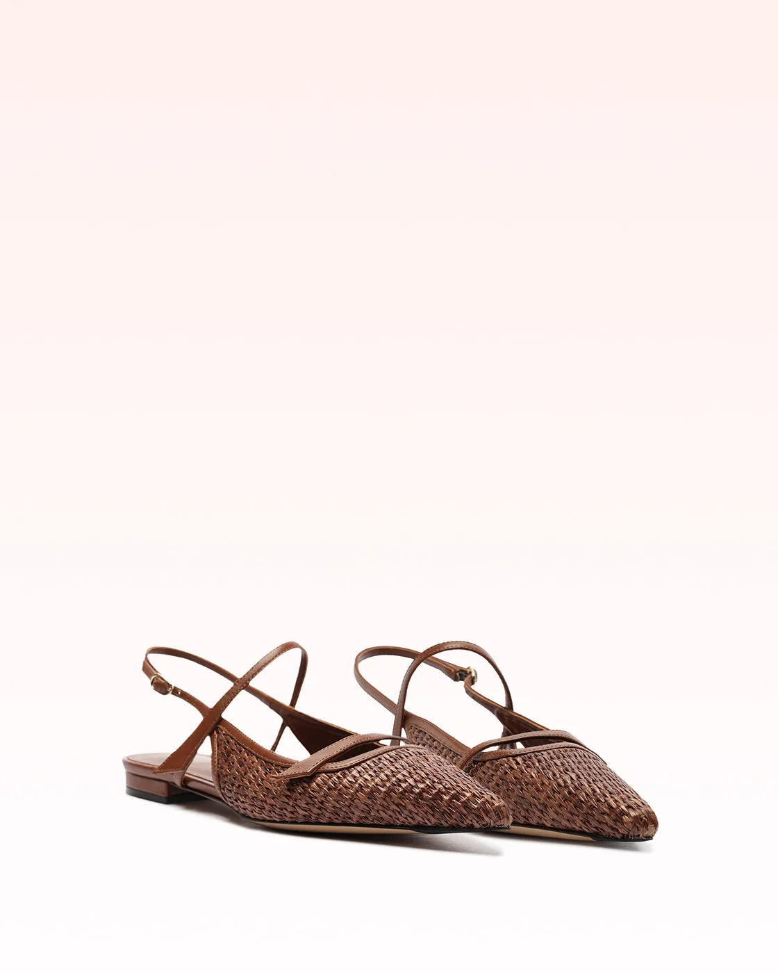 Tita Raffia Flat Chocolate sold by Alexandre Birman product image thumbnail 3