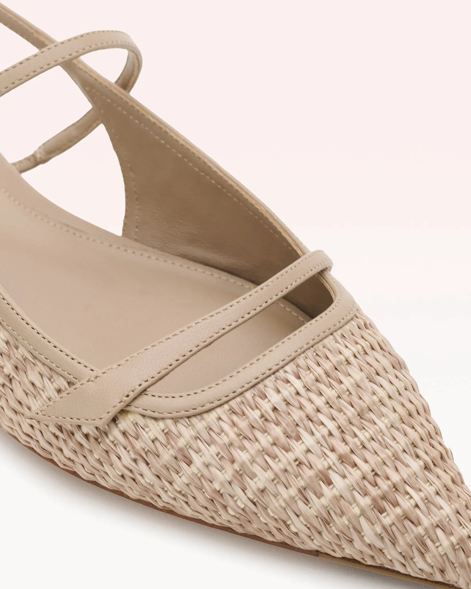 Tita Raffia Flat Chalk sold by Alexandre Birman product image thumbnail 3
