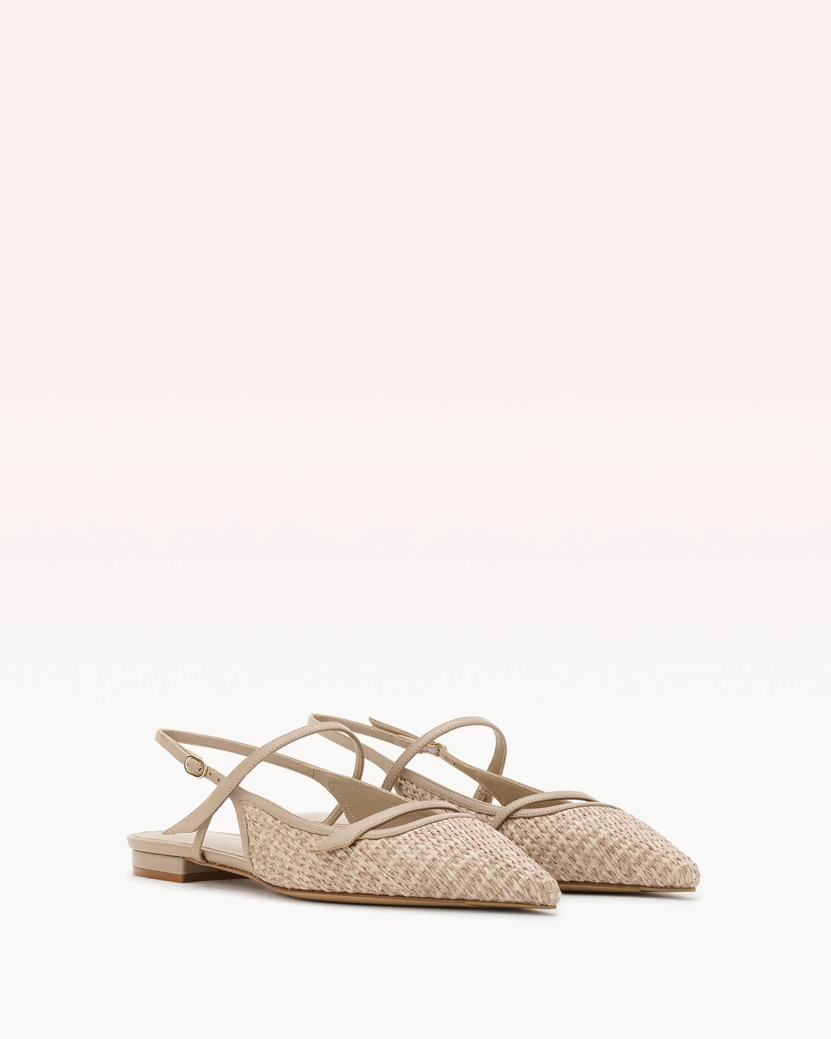 Tita Raffia Flat Chalk sold by Alexandre Birman product image thumbnail 2