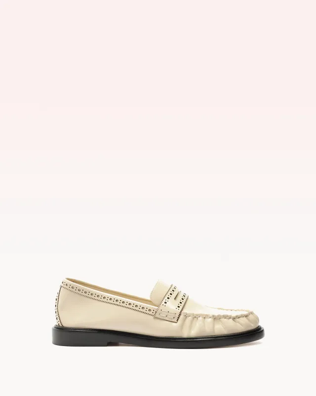 Soft Loafer Brogue Eggshell sold by Alexandre Birman