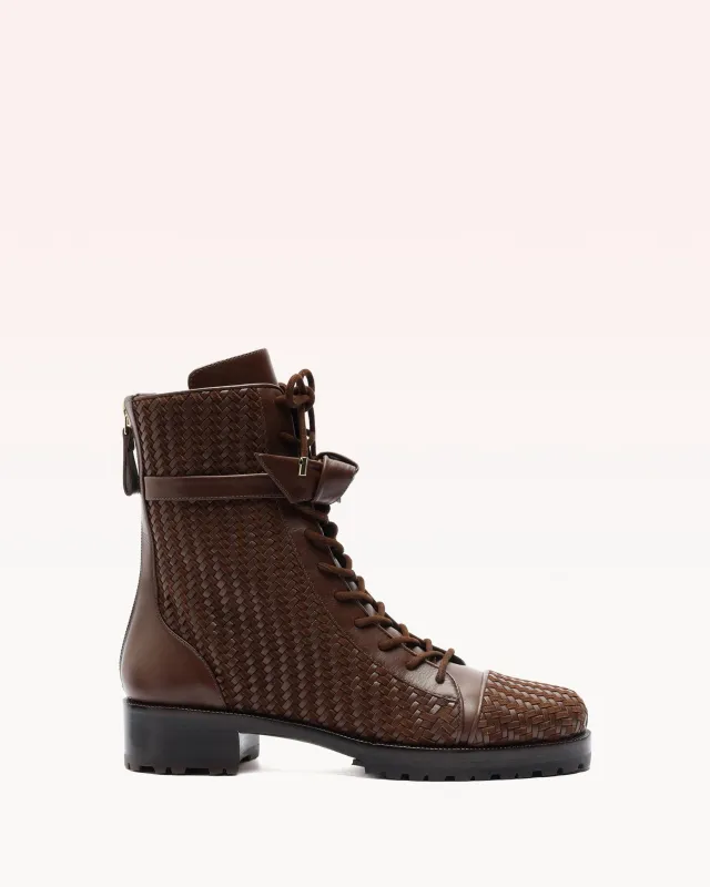 Tresse Combat Bootie Brown sold by Alexandre Birman