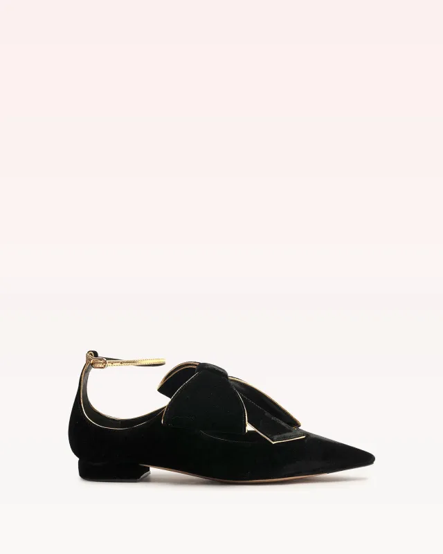 Lupita Ballerina Leather Flat made by Alexandre Birman