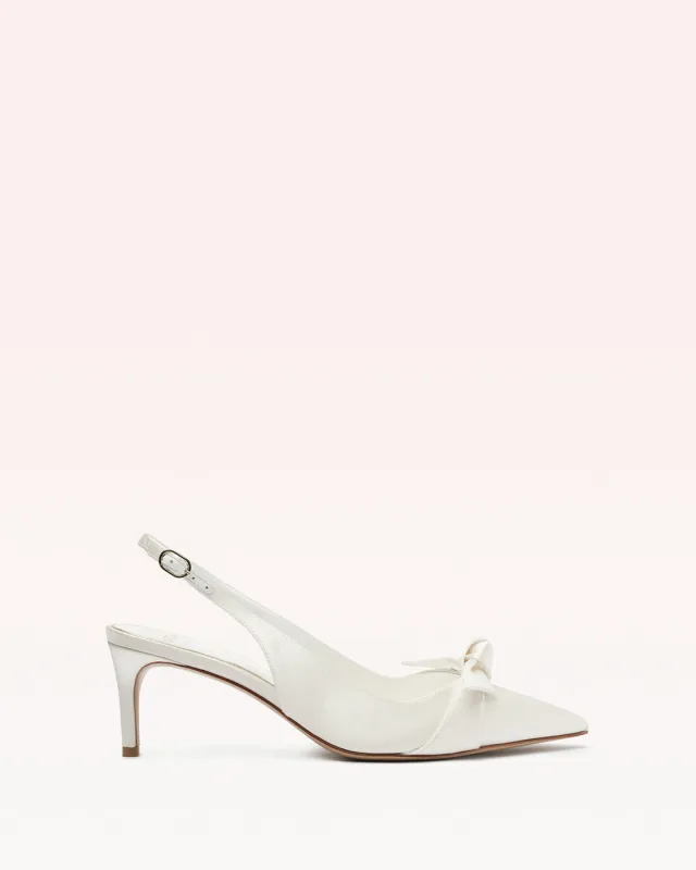 Clarita Classic Slingback 60 Bianco sold by Alexandre Birman
