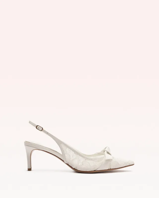Clarita Classic Slingback 60 Off White sold by Alexandre Birman