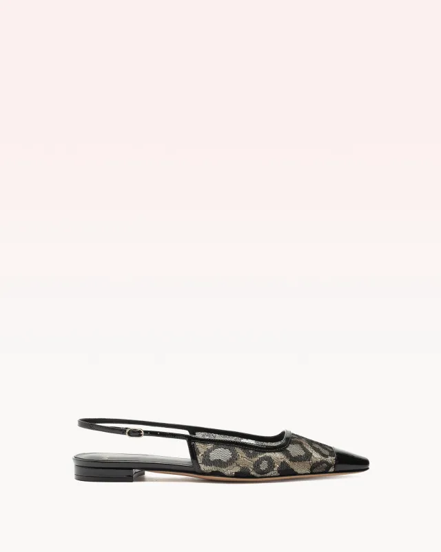 Olivia Flat Slingback Animal Print sold by Alexandre Birman