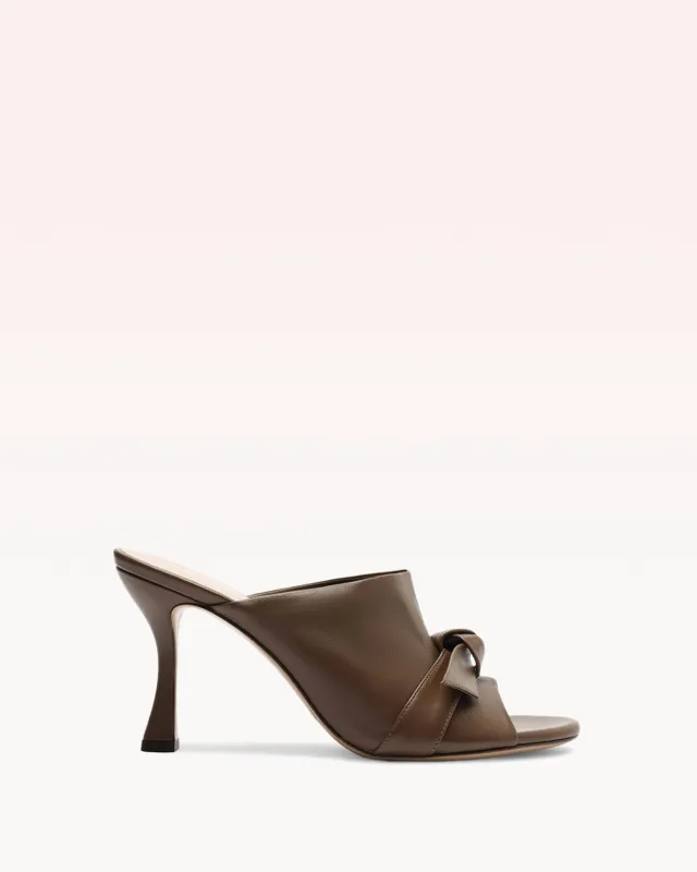 Clarita Retro Mule Brown sold by Alexandre Birman