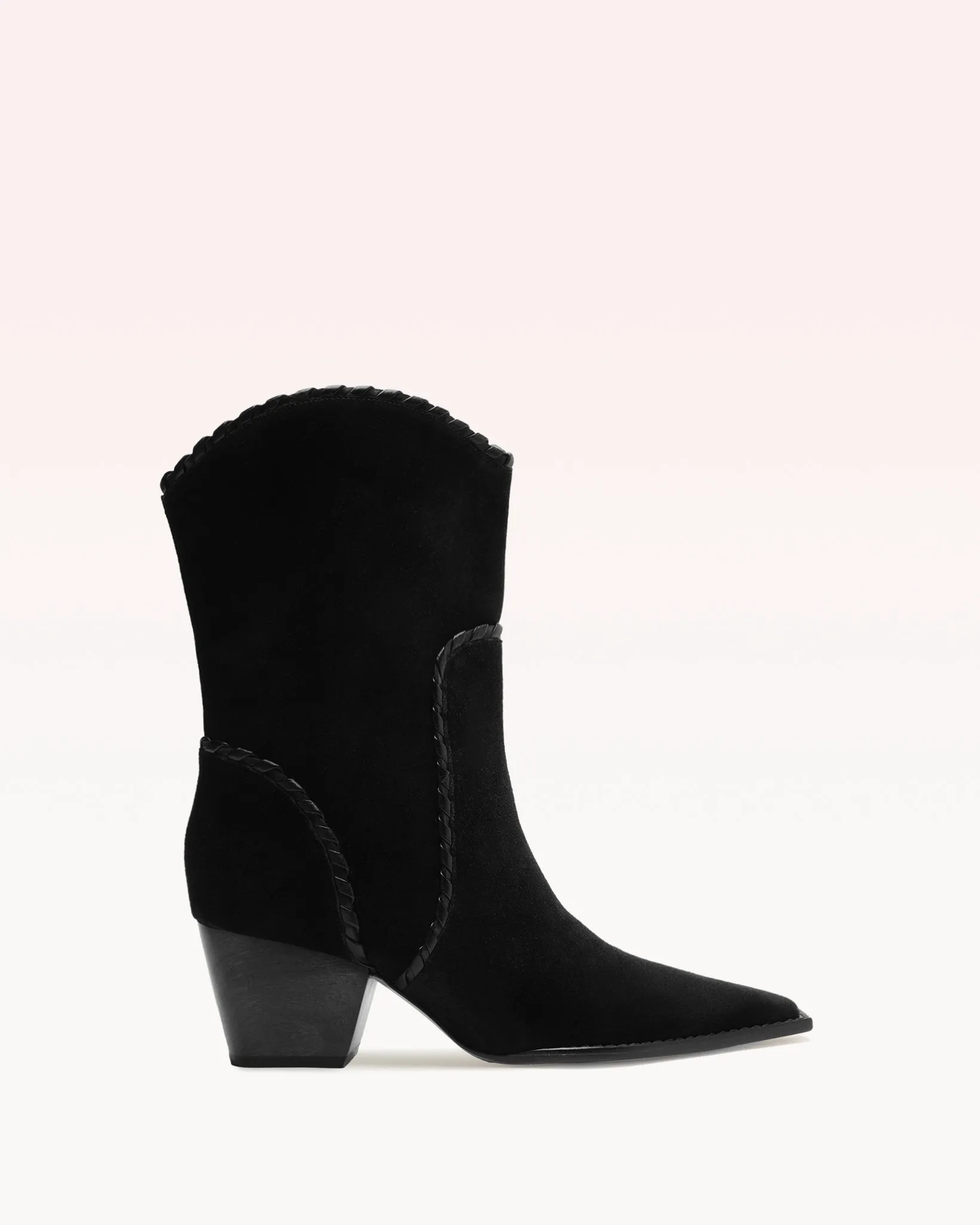 Victoria Bootie Saddle Black sold by Alexandre Birman