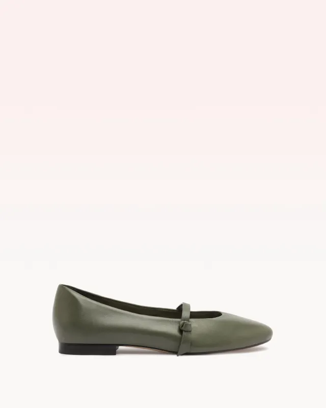 Slim Clarita Ballerina Olivine sold by Alexandre Birman