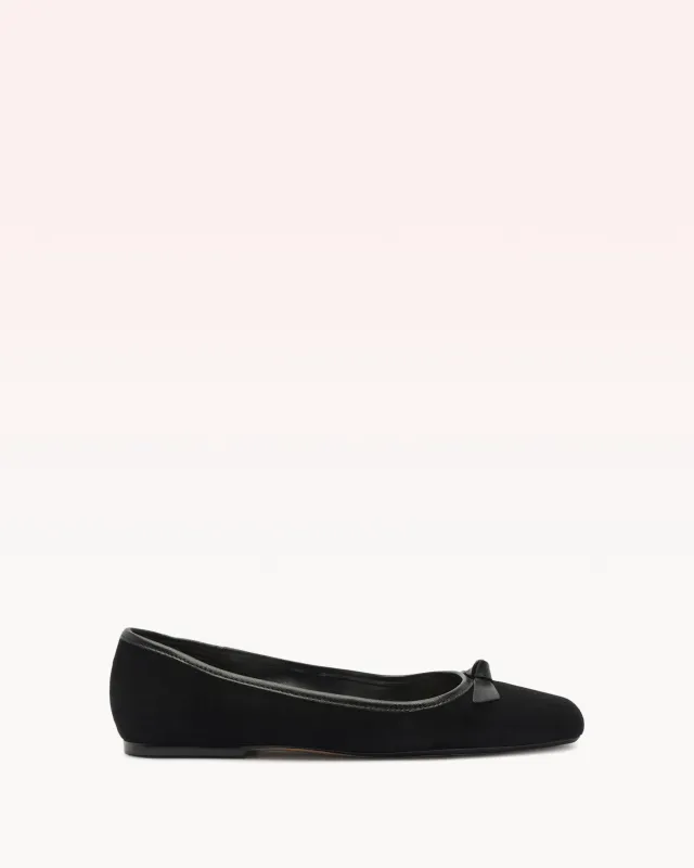 Clarita Square Ballerina Black sold by Alexandre Birman