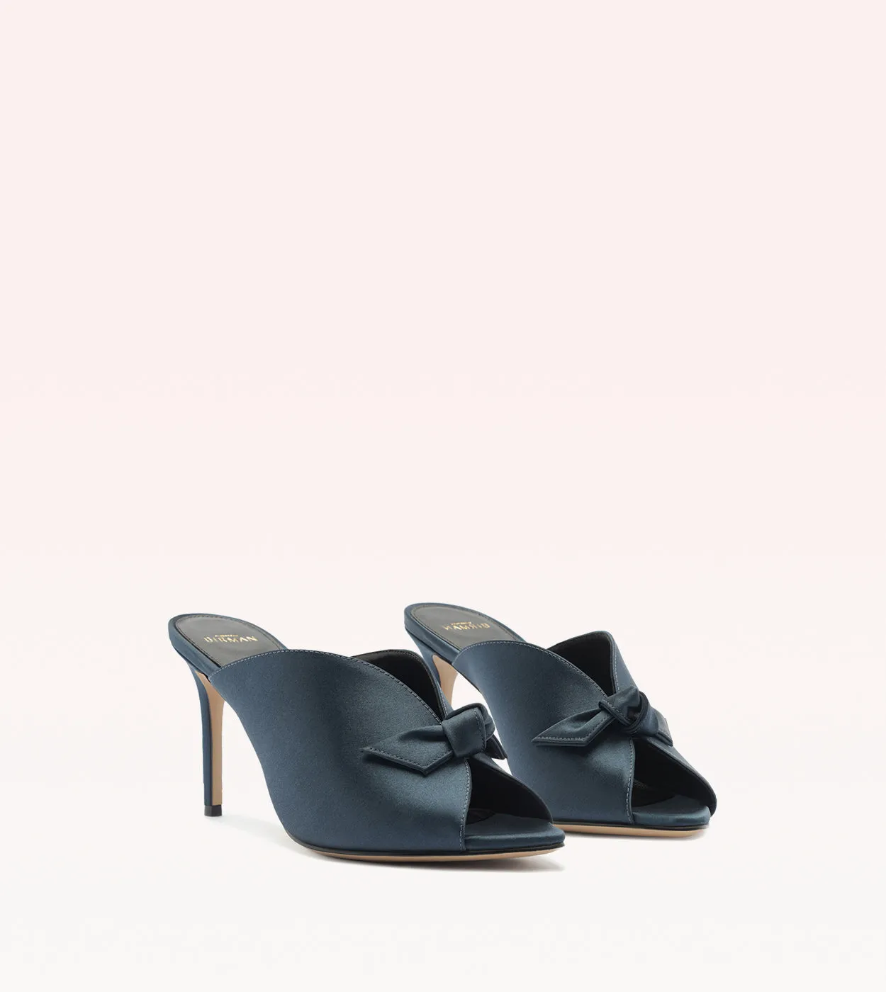 Clarita Vamp 85 Satin Navy Blue sold by Alexandre Birman product image thumbnail 2