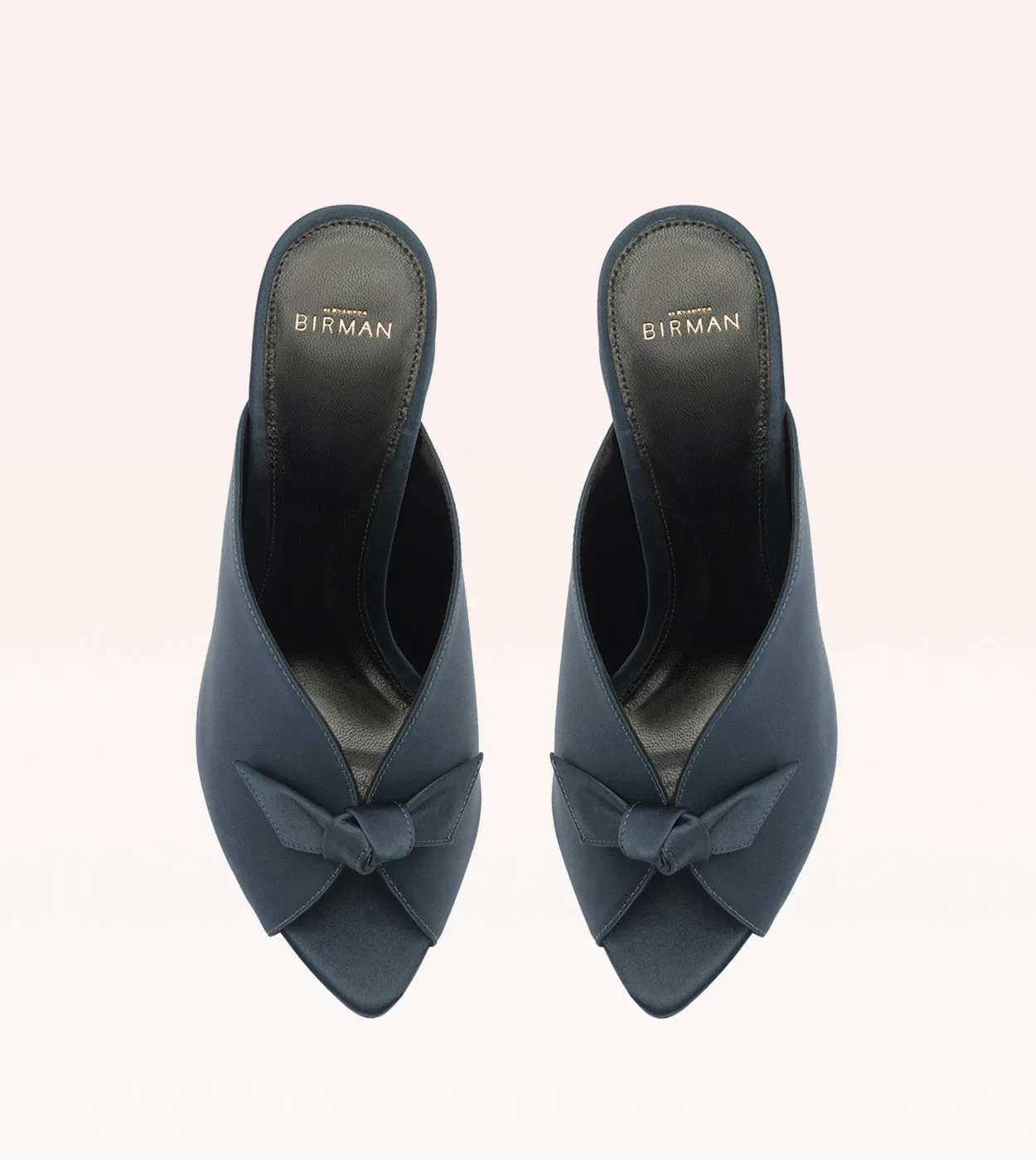 Clarita Vamp 85 Satin Navy Blue sold by Alexandre Birman product image thumbnail 4