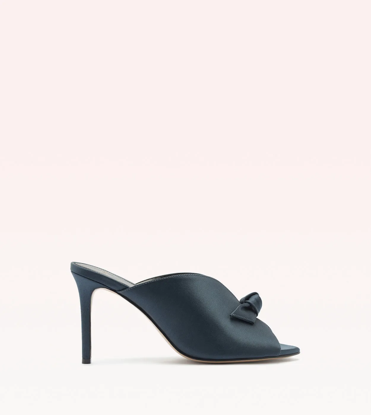 Clarita Vamp 85 Satin Navy Blue sold by Alexandre Birman