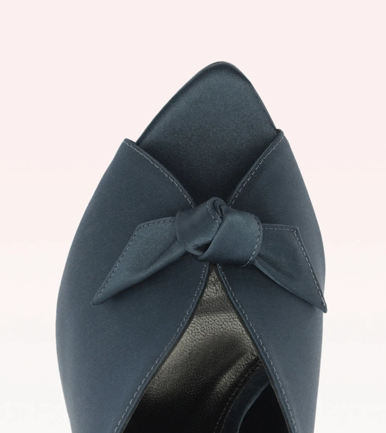 Clarita Vamp 85 Satin Navy Blue sold by Alexandre Birman product image thumbnail 3