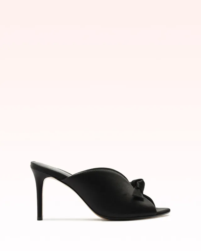 Clarita Vamp 85 Satin Black sold by Alexandre Birman